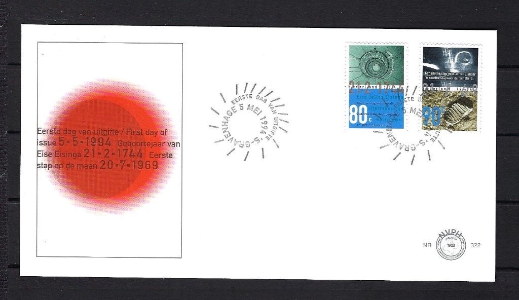 FDC NVPH E322 onbeschreven, Ophalen of Verzenden, Onbeschreven, Nederland