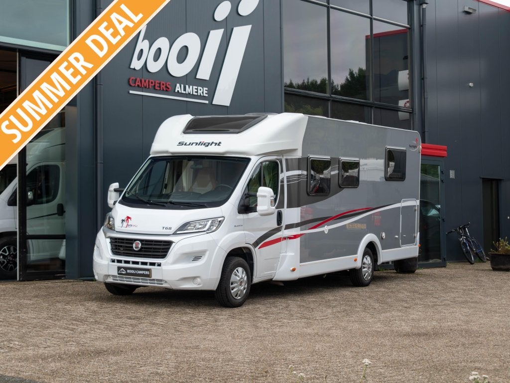 Sunlight T68 10 Years Met E&P levelsysteem, Caravans en Kamperen, Campers, tot en met 2, Half-integraal, Sunlight, Fiat, Diesel