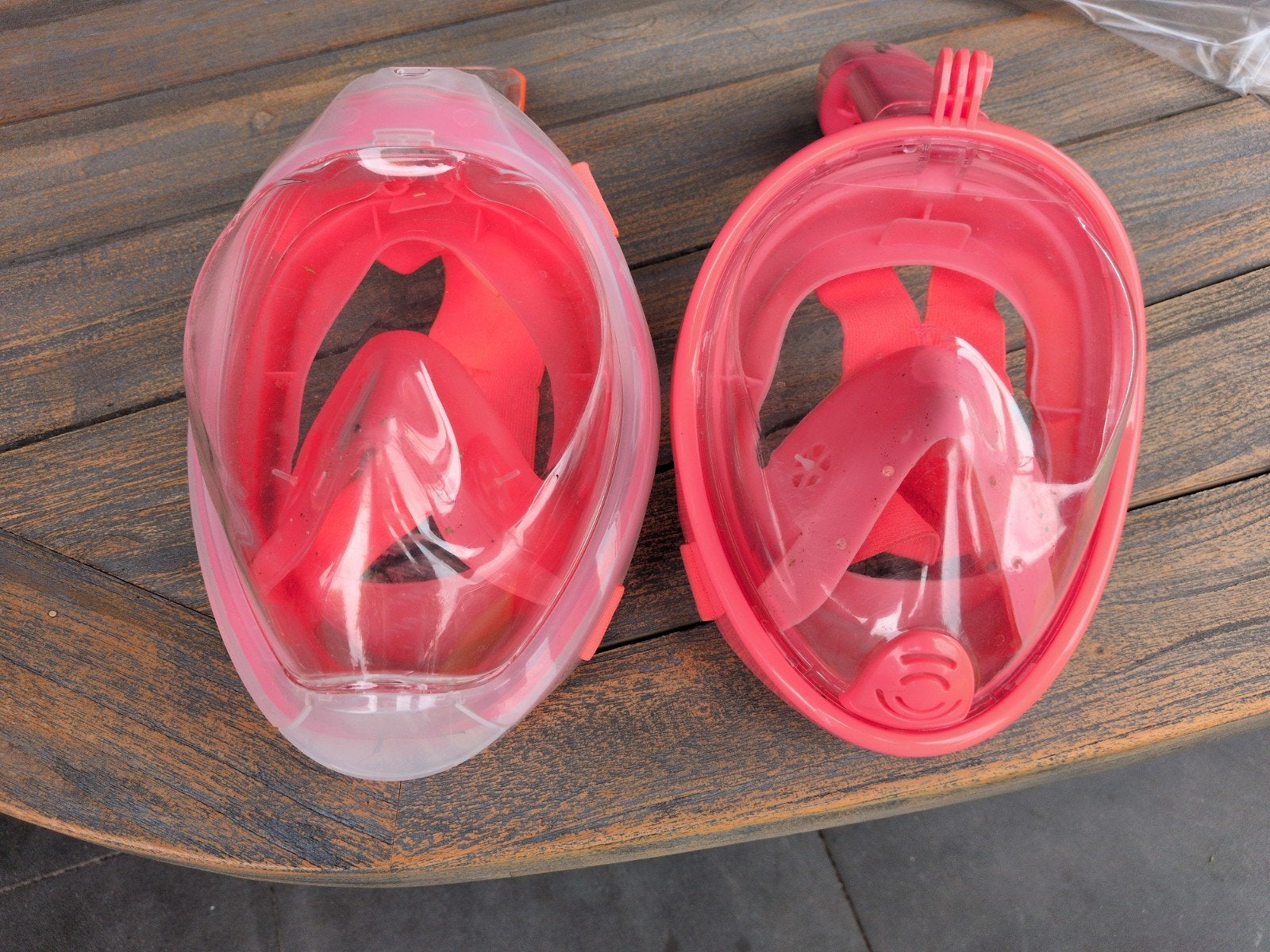Roze snorkelmaskers - Volgelaatsmasker (2 stuks), Ophalen