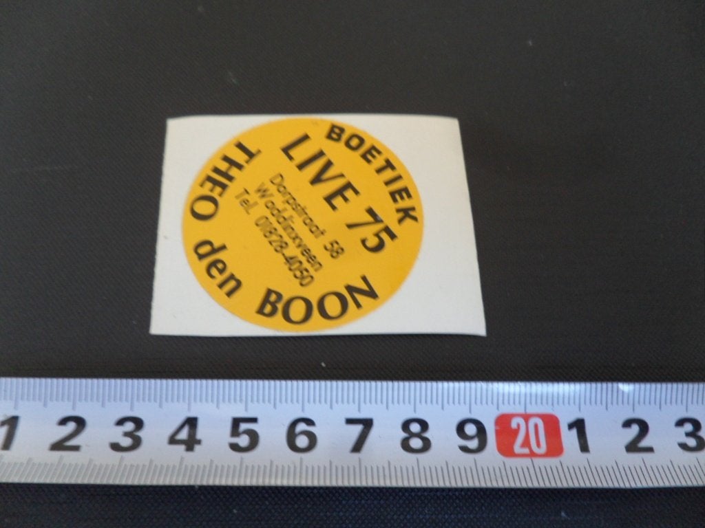sticker waddinxveen boetiek live 75 theo den boon dorpstr, Ophalen, Zo goed als nieuw