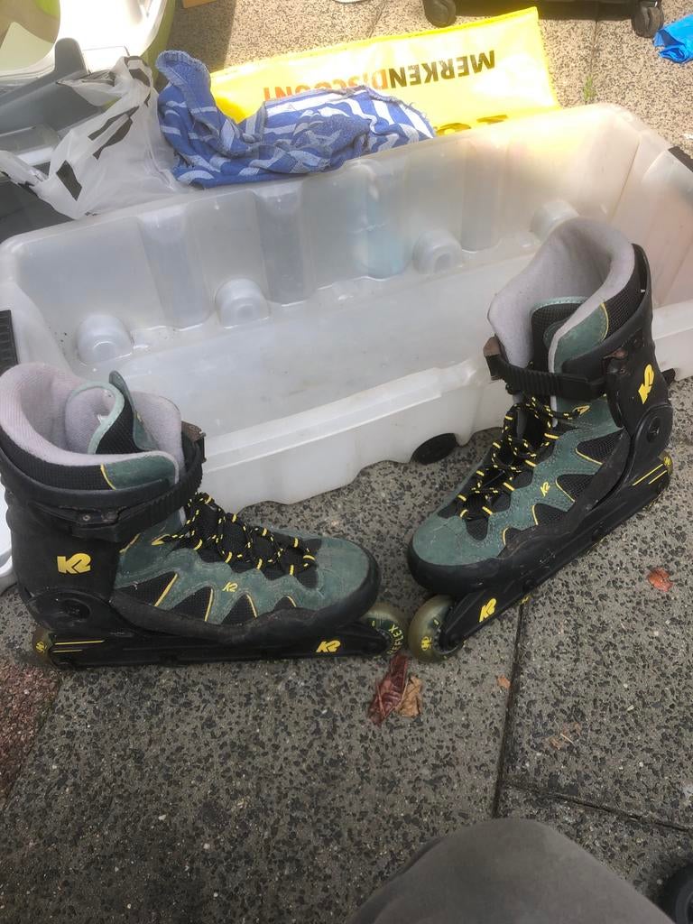 K2 inline skates maat 41.5 en blauwe verstelbare skates 35-3, K2, Ophalen of Verzenden, Inline skates 4 wielen, Dames