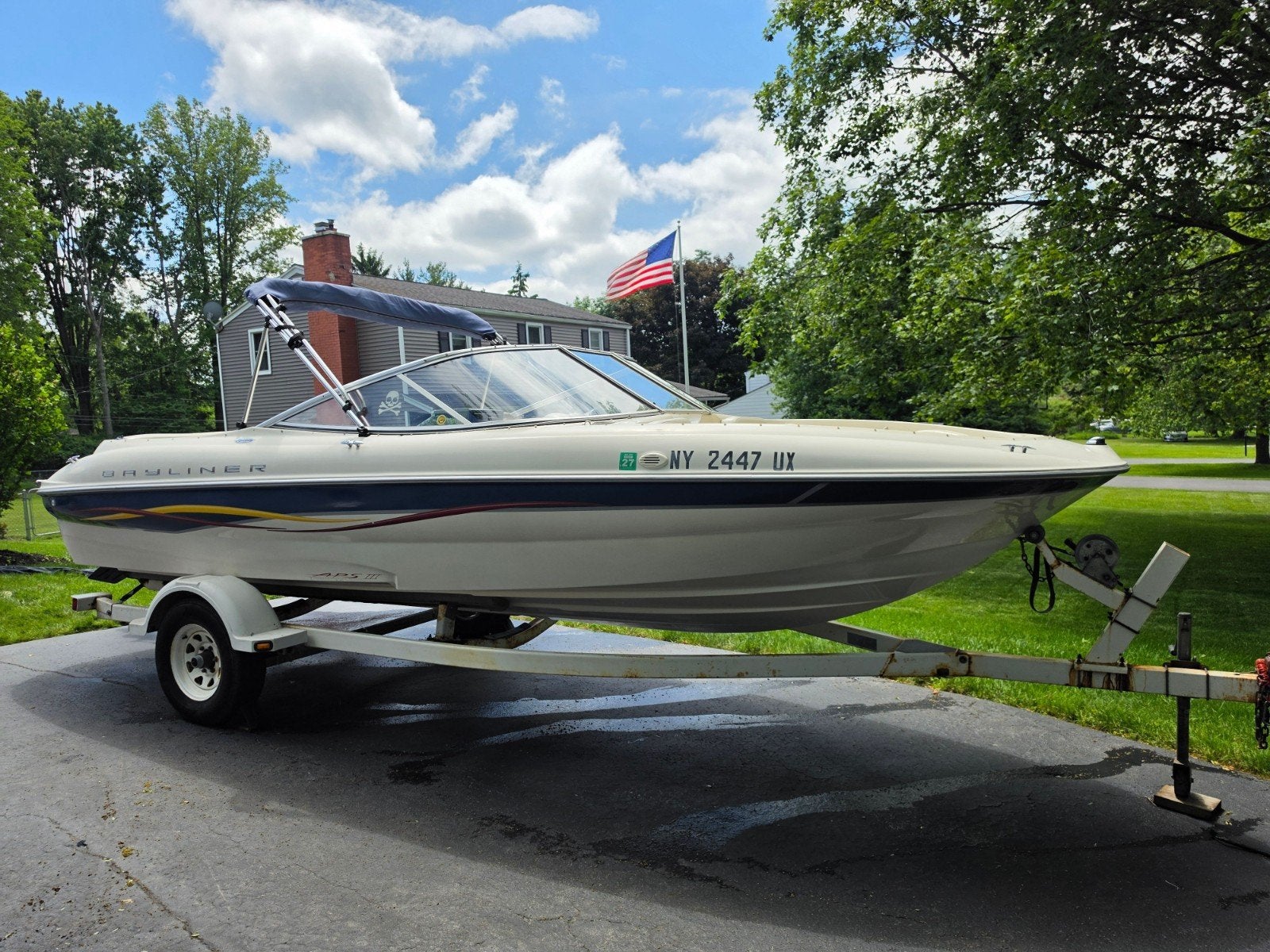 Bayliner 195 Capri met trailer, Ophalen, Gebruikt, Motor en Techniek