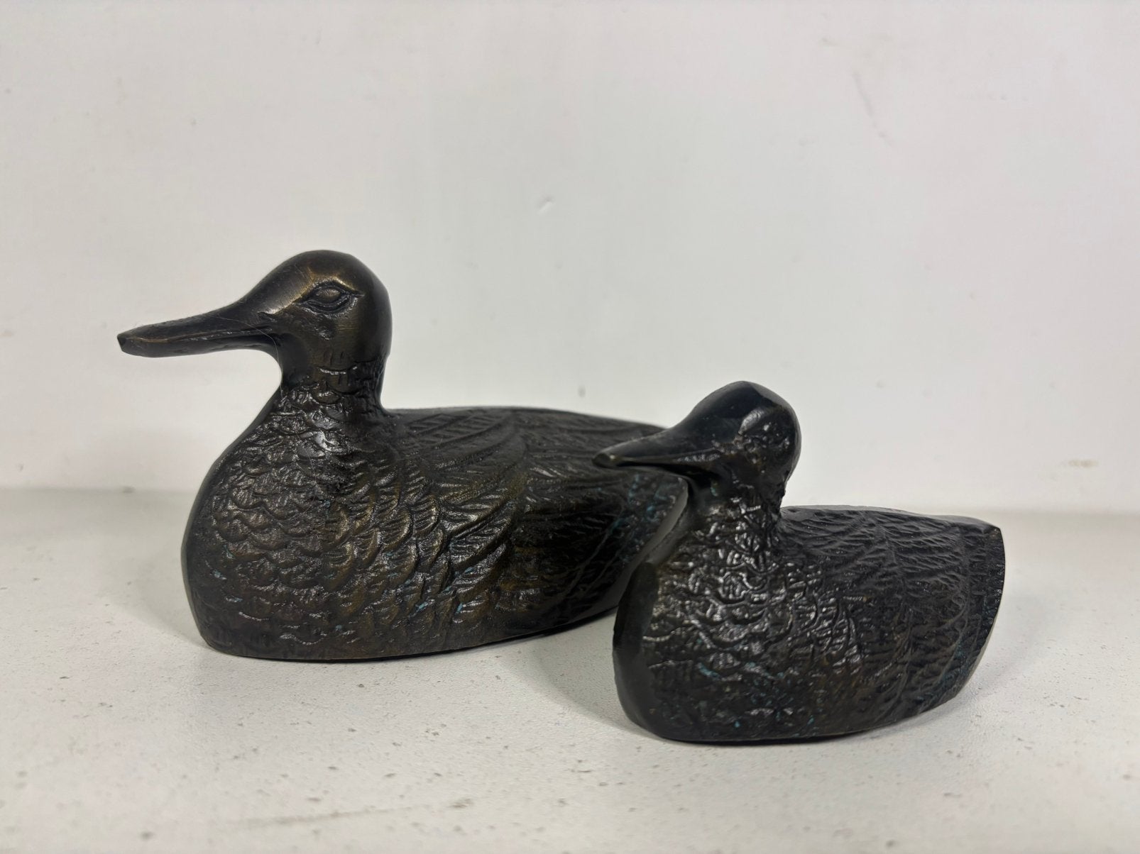 2x bronzen eenden, Antiek en Kunst, Verzenden