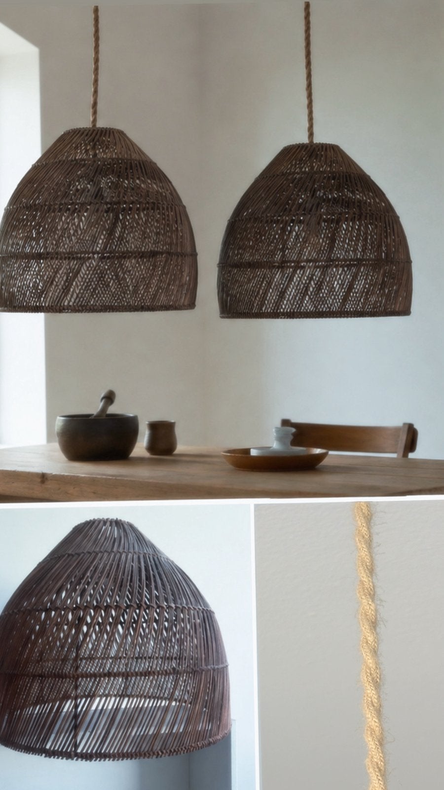 MADE Java Small Lamp Shade – Ø41,5 cm (2 stuks), Ophalen, Gebruikt, E27 (groot)