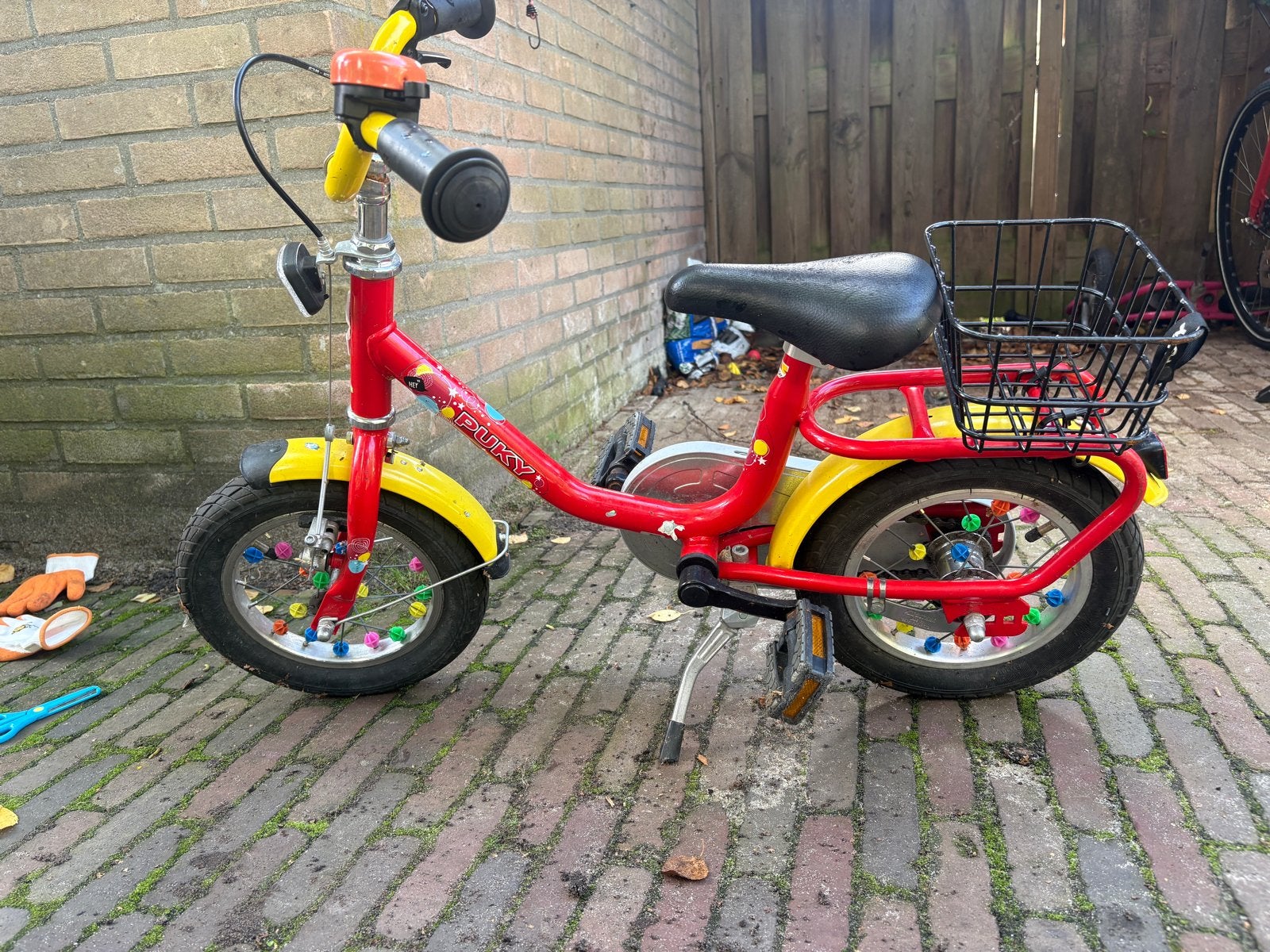 Puky kinderfietsje - Goede staat, Ophalen, Gebruikt, Terugtraprem, Minder dan 16 inch
