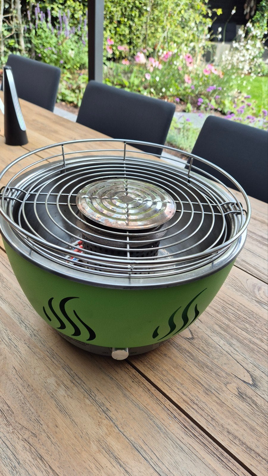 tafel bbq met ventilator, Ophalen, Gebruikt, Met accessoires
