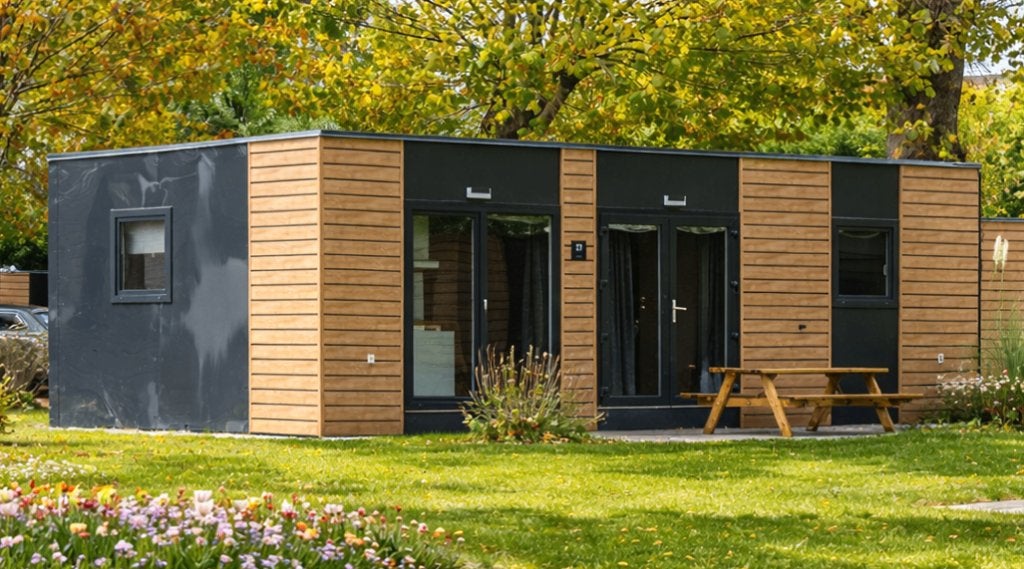 Chalet in de Betuwe (Gelderland); NIEUW & DIRECT beschikbaar, 40 m², Gelderland, 2 slaapkamers, Verkoop zonder makelaar