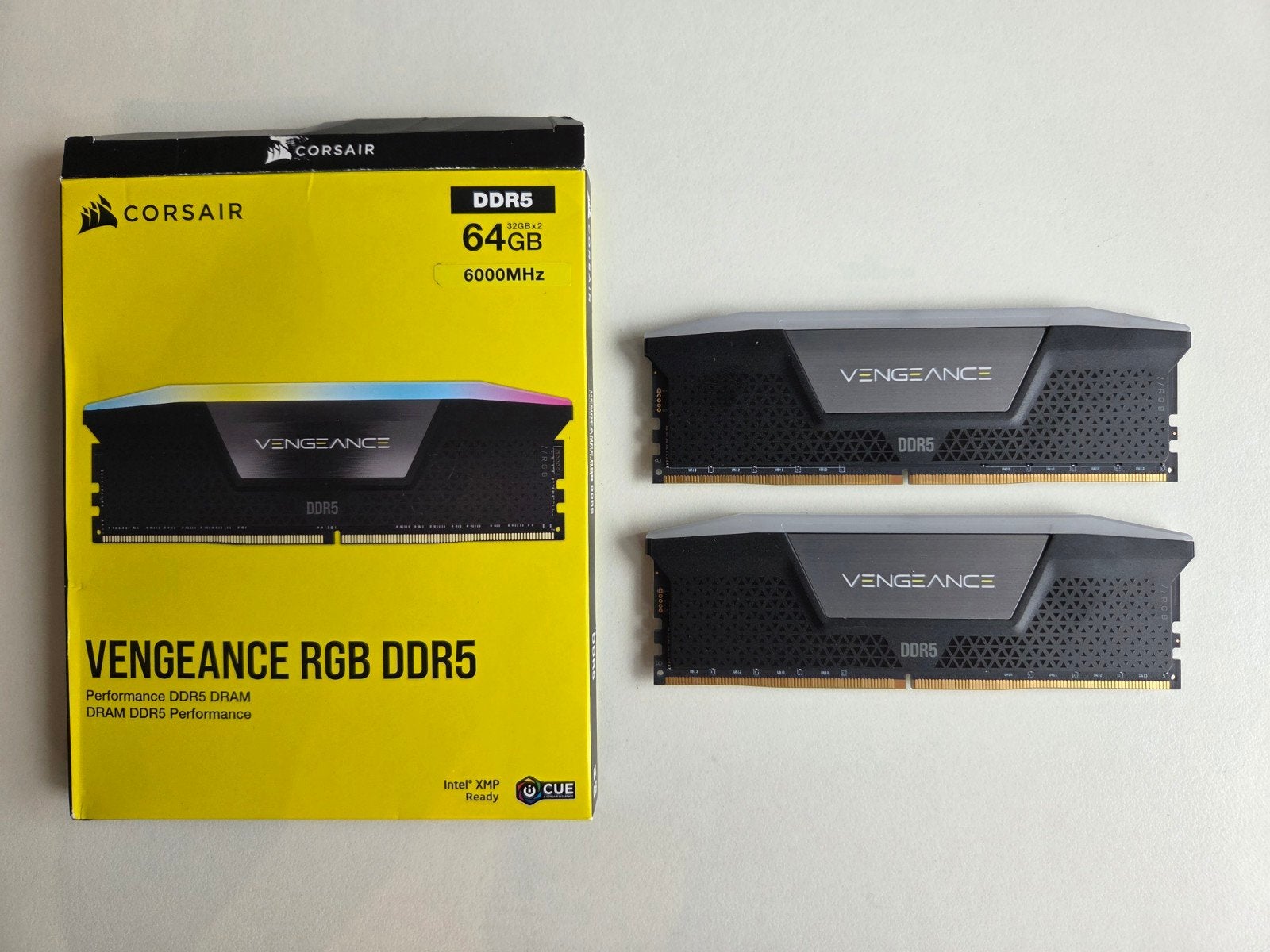 Corsair Vengeance RGB DDR5 RAM 64GB (2x32GB) 6000MHz CL30, Ophalen of Verzenden, Zo goed als nieuw, Desktop, DDR5