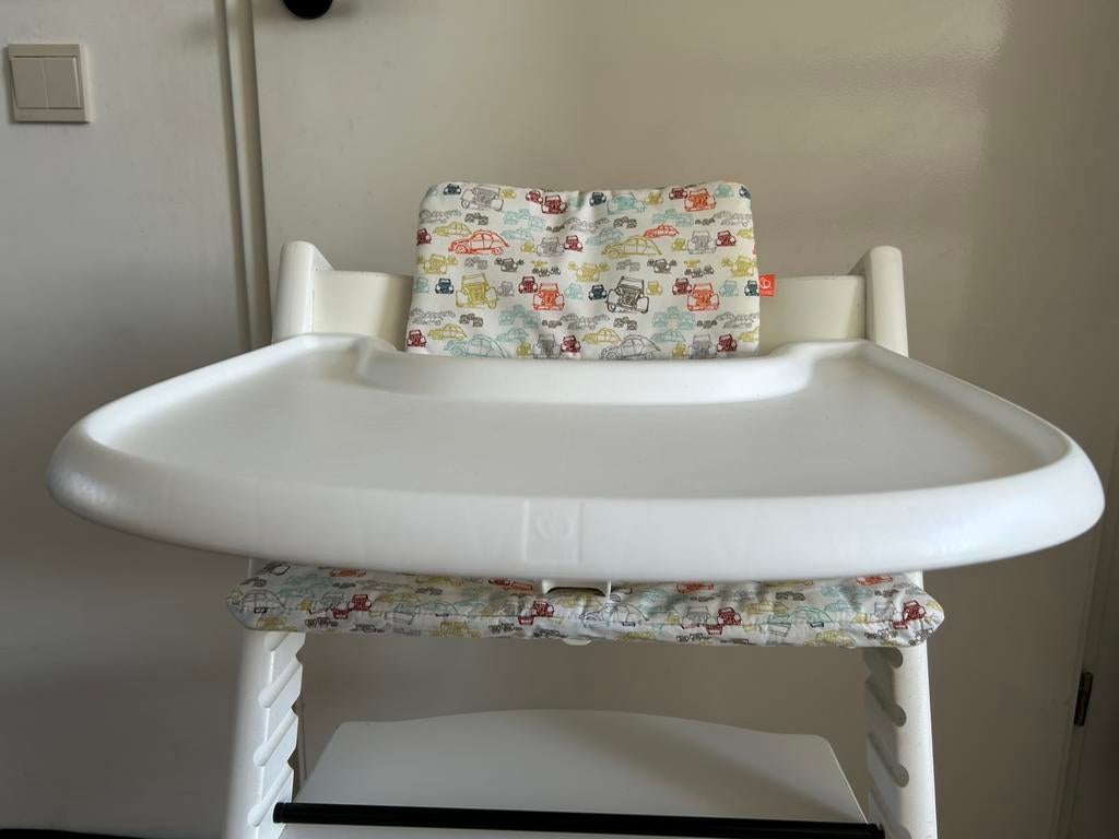 Stokke tripp trapp stoel wit, Ophalen, Gebruikt, Meegroeistoel
