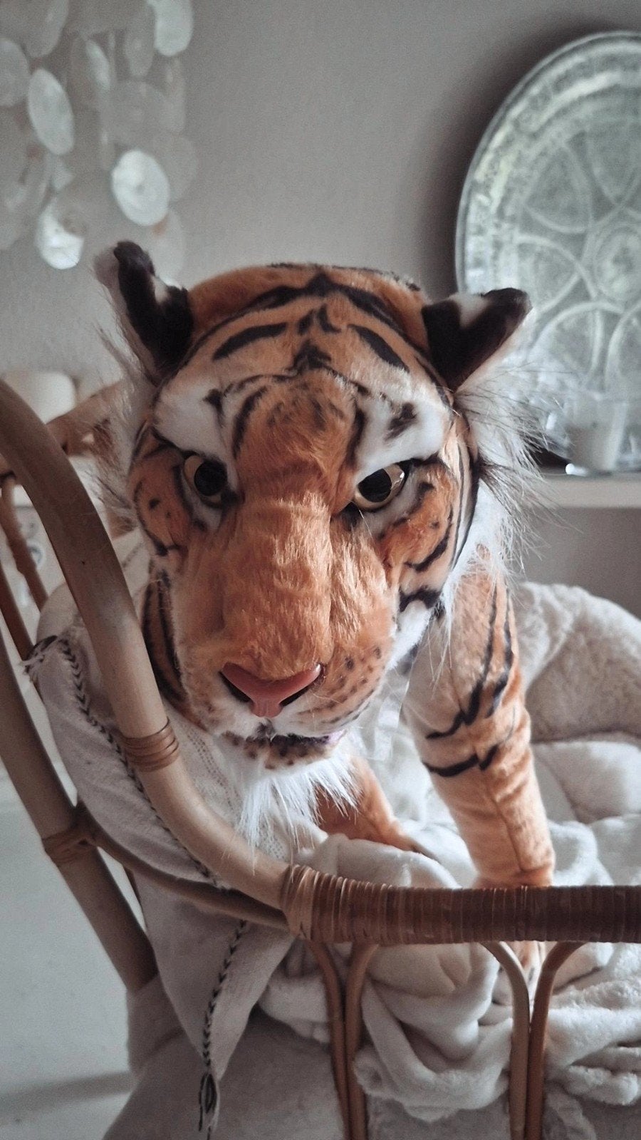 Realistische Tijger Knuffel - Nieuw (75x50 cm), Ophalen of Verzenden, Nieuw