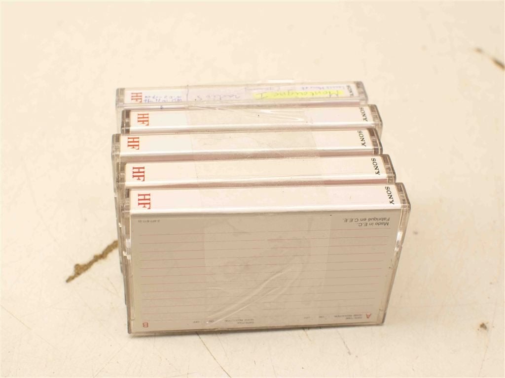 5 Sony cassettebandjes 38559, Cd's en Dvd's, Ophalen of Verzenden, Gebruikt, Overige genres, 1 bandje