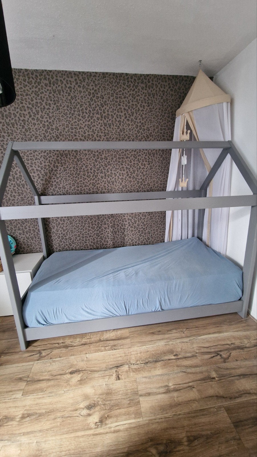 net kinderbed te koop 90 x 200, Ophalen, 85 tot 100 cm, Nieuw, Matras