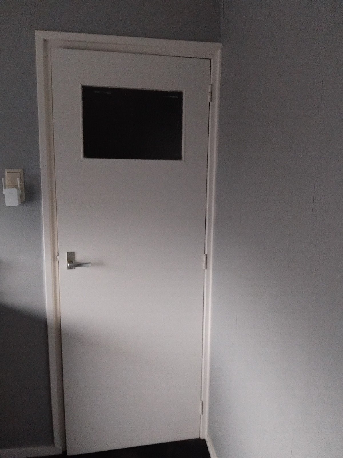 2 stevige stompe jaren 60 deuren met raampjes, Ophalen, Gebruikt, Minder dan 80 cm, Binnendeur