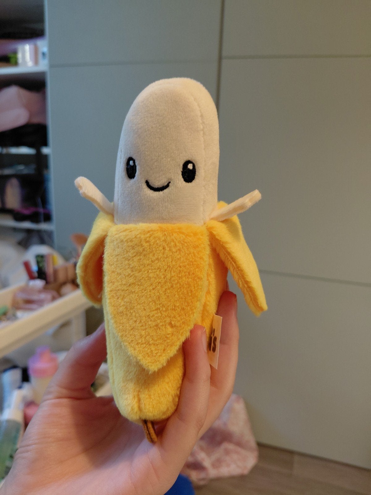 Leuke banaan knuffel - zacht en knuffelbaar, Overige typen, Zo goed als nieuw, Klein (minder dan 20 cm), Verzenden