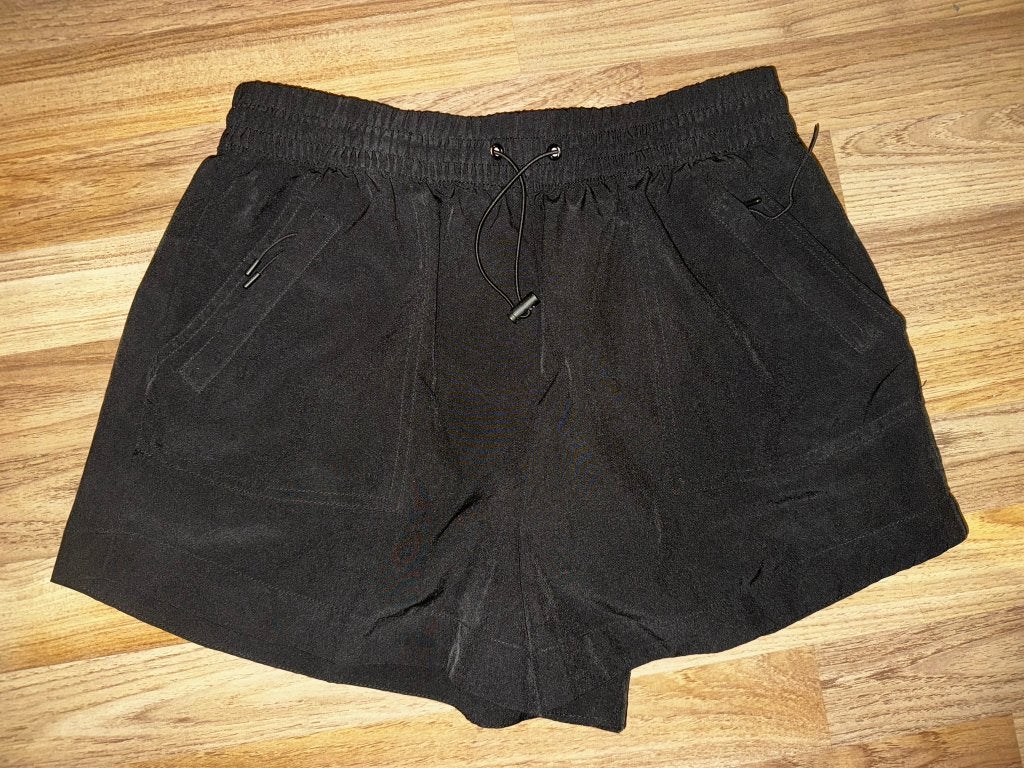 Zwembroek zwemshort L surfshort boardshort zwart, Verzenden, Zo goed als nieuw, Zwart, Zwembroek of Short