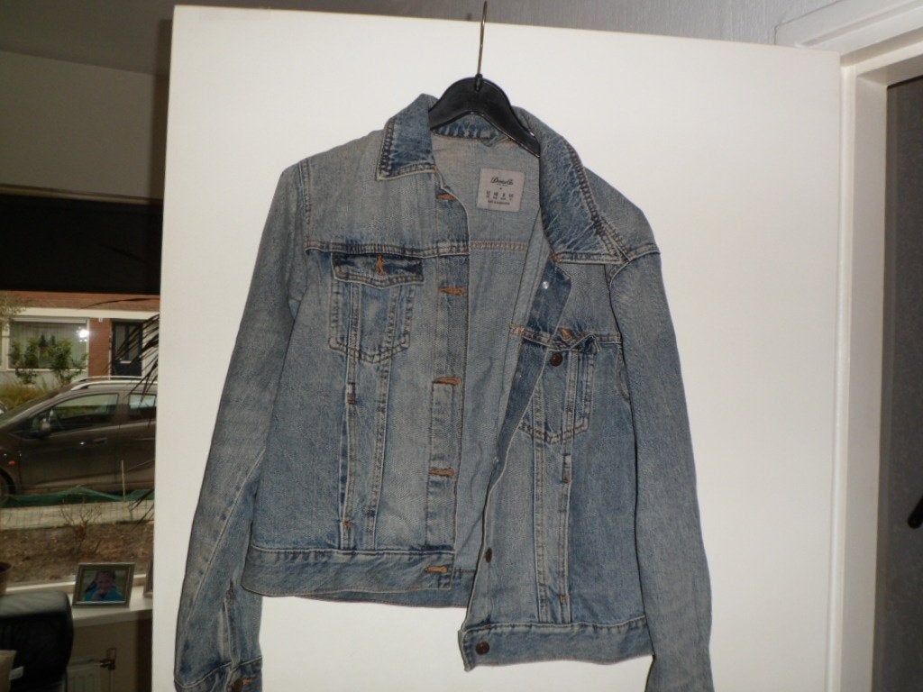 Spijker jas maat 40 merk Denim & Co, Ophalen of Verzenden, Zo goed als nieuw, Maat 38/40 (M), Blauw