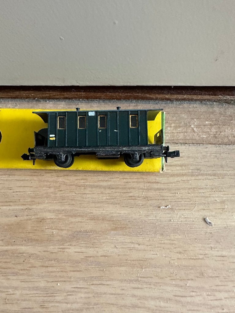 Minitrix wagonnetje, Ophalen, Gelijkstroom, Trix, Wagon