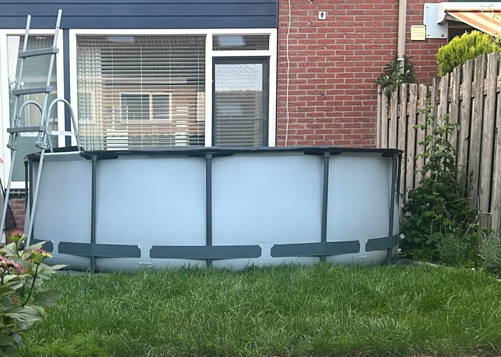 Zwembad, Tuin en Terras, Zwembaden, Gebruikt, Opzetzwembad, 80 tot 120 cm, 300 cm of meer, Rond, Ophalen