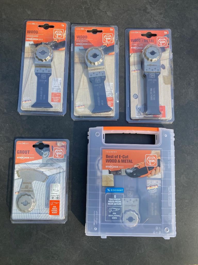 Diverse originele Fein Starlock MAX segmentzaagbladen NIEUW, Ophalen of Verzenden, Nieuw