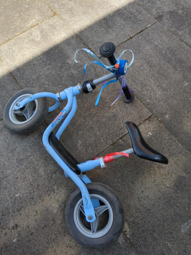 Puky loopfiets blauw, Ophalen, Gebruikt, Minder dan 16 inch, Puky