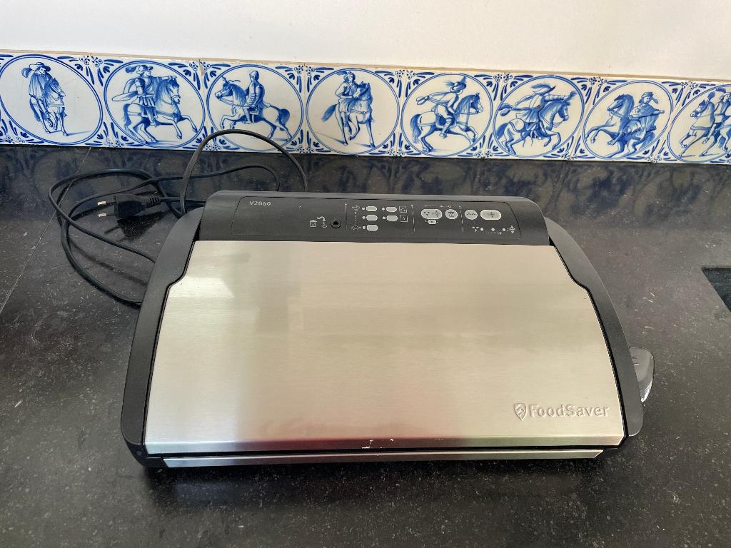 vacuümmachine FoodSaver V2860 als nieuw + rollen, Overige typen, Zilver, Ophalen of Verzenden, Zo goed als nieuw