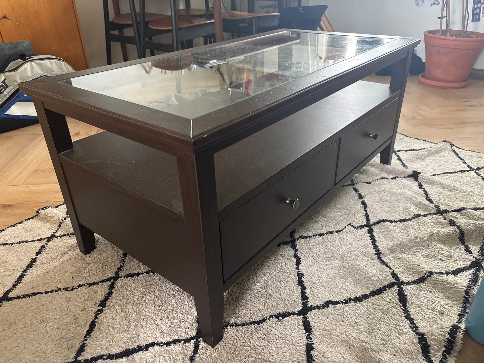 IKEA Idanäs Salontafel, Huis en Inrichting, Tafels | Salontafels, Ophalen, Gebruikt, 100 tot 150 cm, 50 tot 100 cm