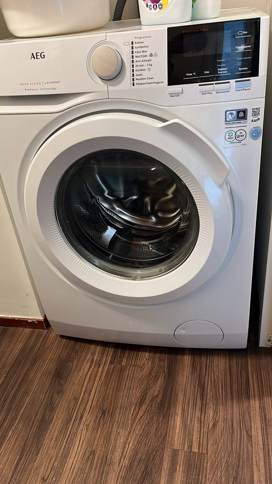 AEG  lavamat 6000 serie wasmachine, Ophalen, 6 tot 8 kg, Gebruikt, 1600 toeren of meer