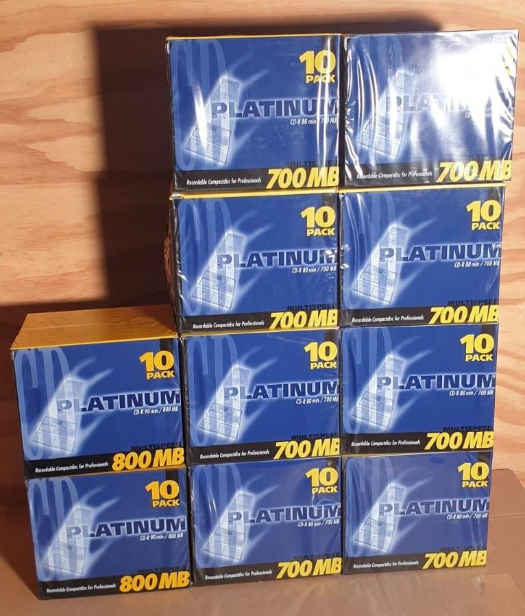 PLATINUM | CD-R 80-90MIN / 700-800MB, Computers en Software, Beschrijfbare discs, Nieuw, Cd, Ophalen of Verzenden