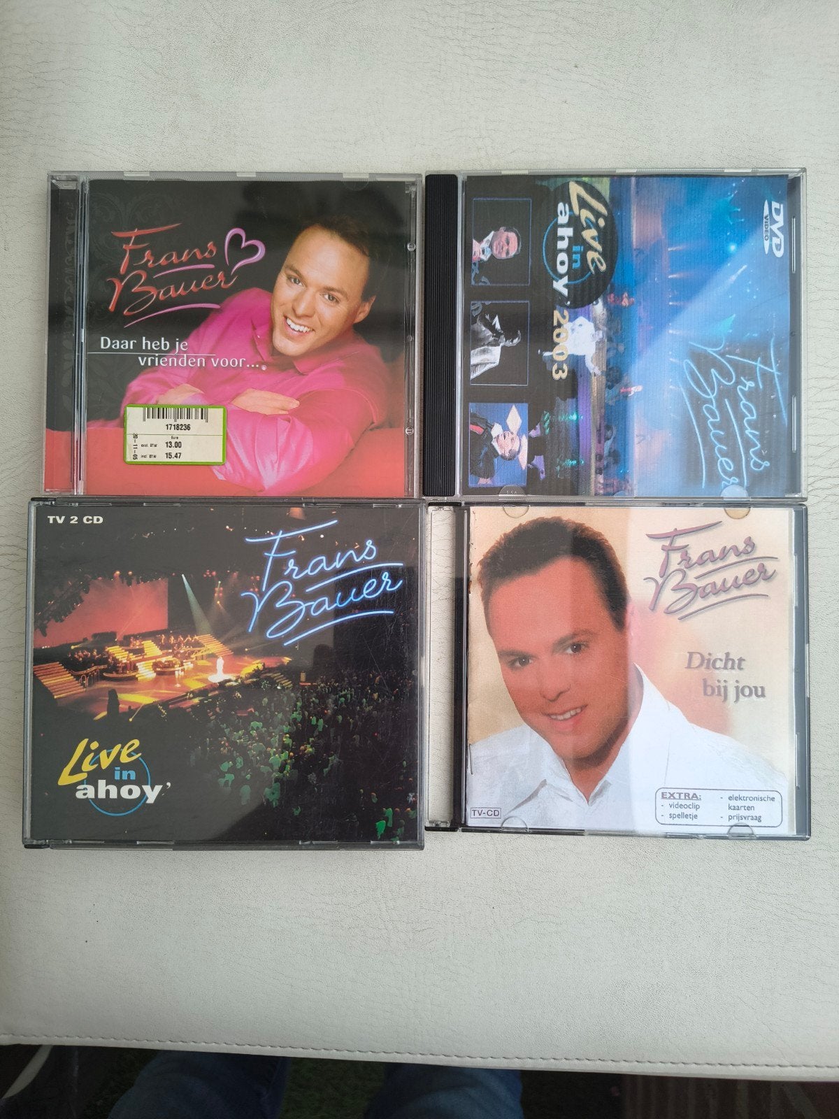 Frans Bauer CD en DVD collectie: Live in Ahoy, Dicht bij jou, Gebruikt, Boxset, Inclusief DVD, Ophalen of Verzenden