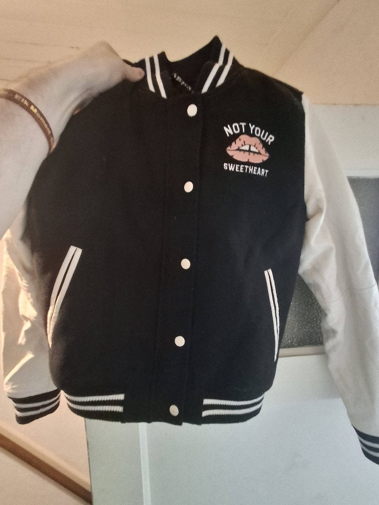 CoolCat Women Girl Gangsta Varsity/Baseball-Jack Maat M, Maat 38/40 (M), Coolcat, Gedragen, Meerkleurig