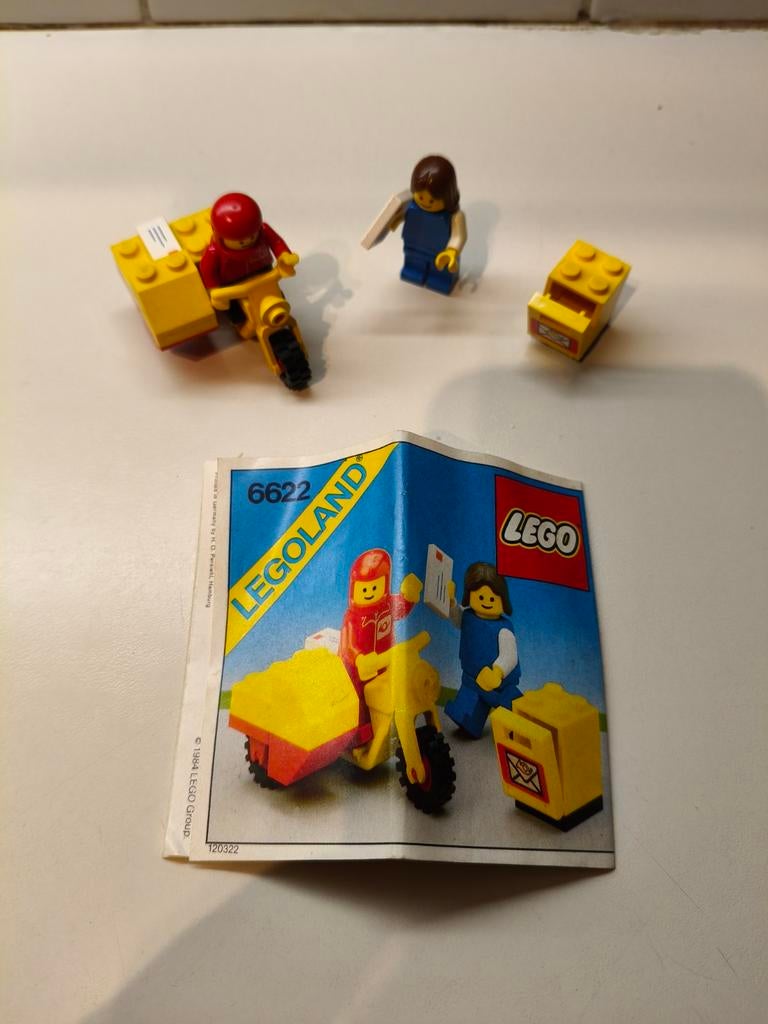 Lego Legoland 6622 Postbode met motor en brievenbus, Ophalen of Verzenden, Gebruikt, Complete set, Lego