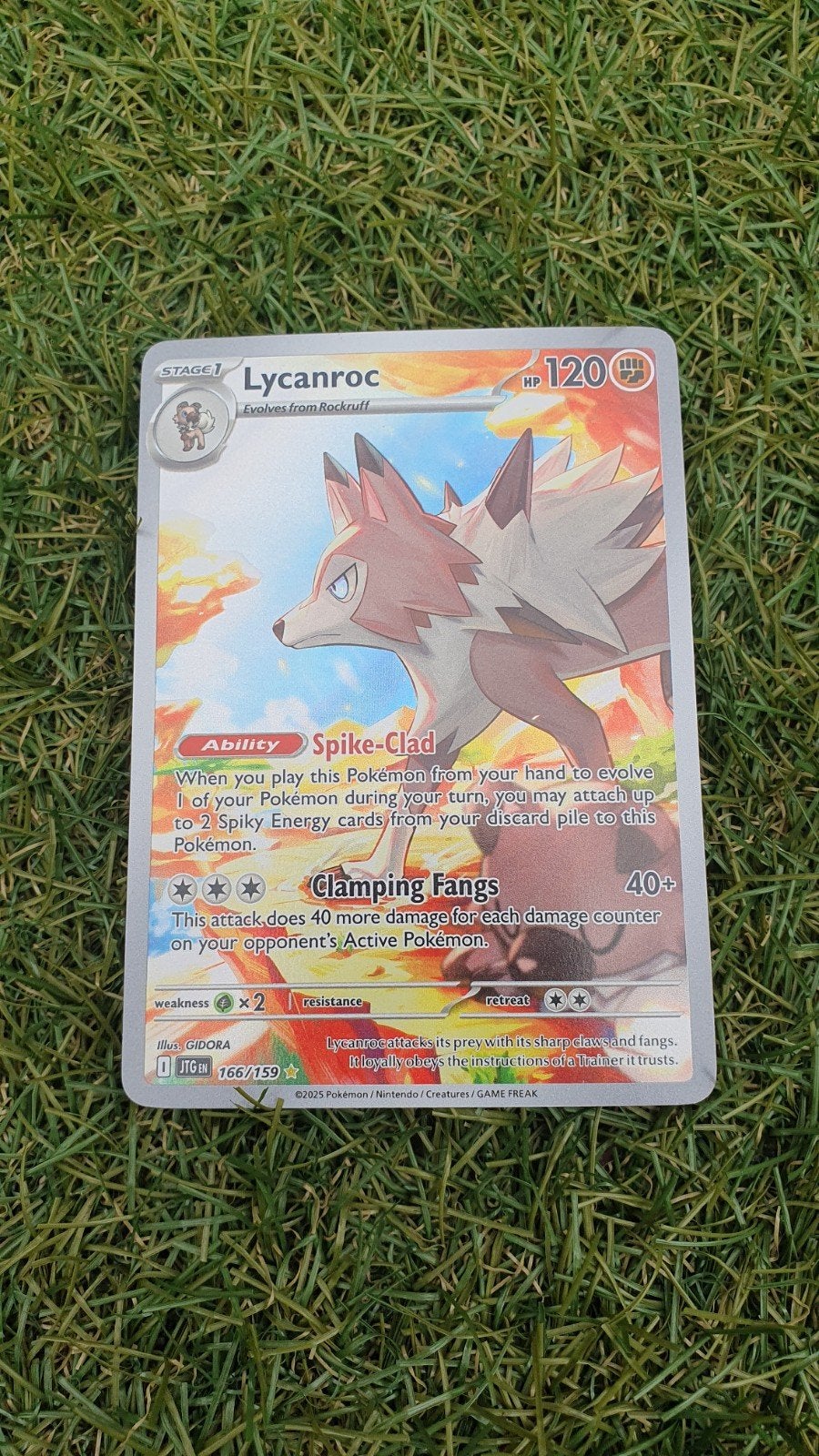 Pokémon Kaart Lycanroc 166/159 - Zeldzaam en Origineel, Ophalen of Verzenden
