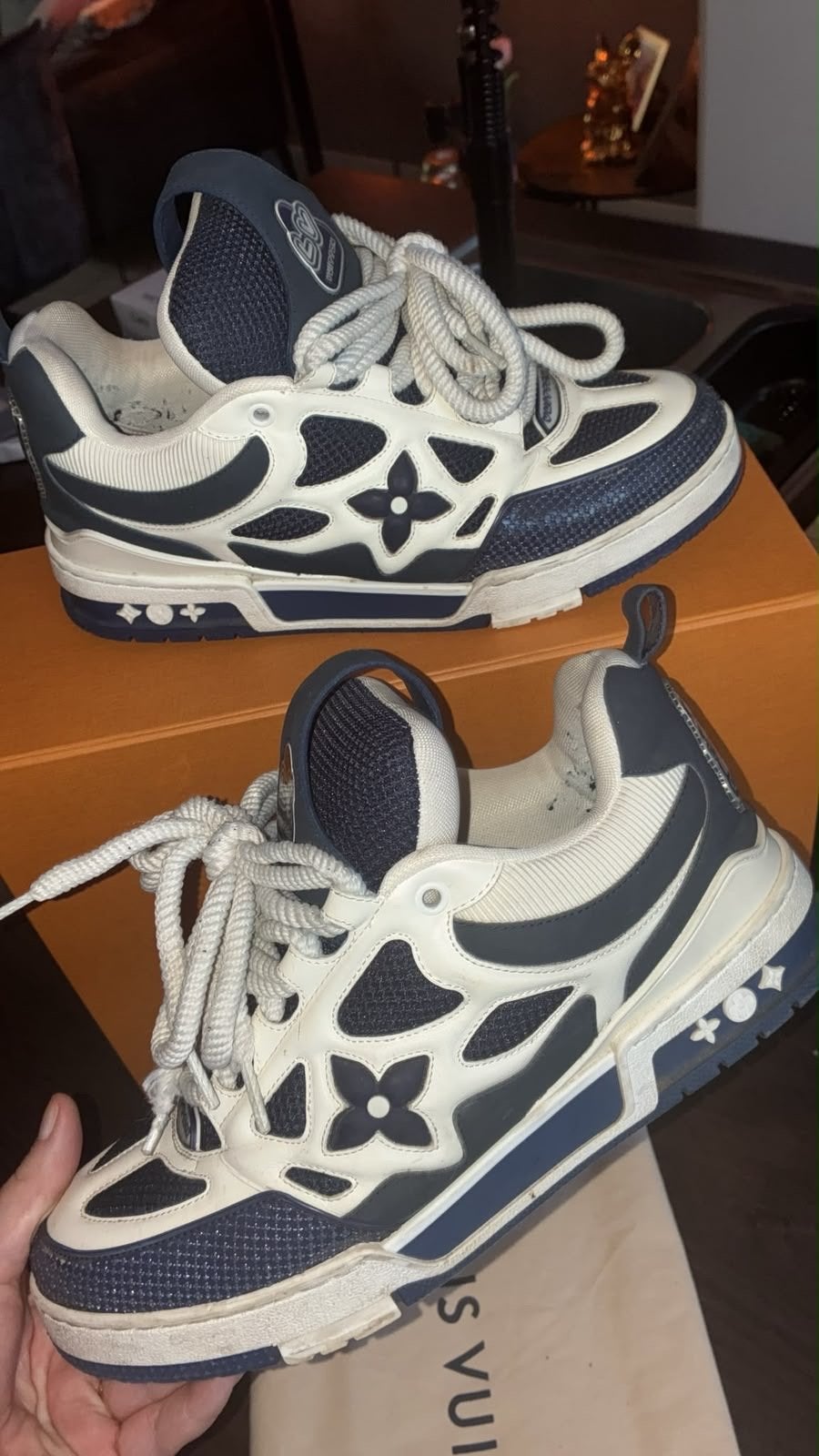 Louis Vuitton LV Skate Sneakers - Designer Schoenen, Kleding | Heren, Schoenen, Ophalen, Gedragen, Blauw, Sneakers of Gympen