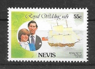 Nevis 1982 Charles & Diana, Verzenden, Postfris, Midden-Amerika
