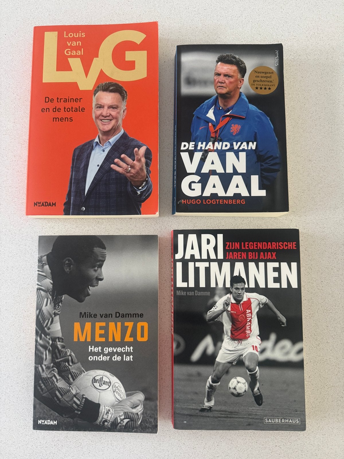 Voetbalboeken: Louis van Gaal, Mike van Damme, Jari Litmanen, Ophalen of Verzenden, Gelezen, Balsport