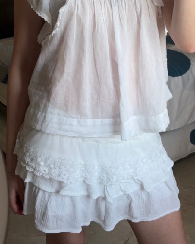 Pull & Bear wit rokje S, Kleding | Dames, Wit, Ophalen of Verzenden, Zo goed als nieuw, Maat 36 (S)
