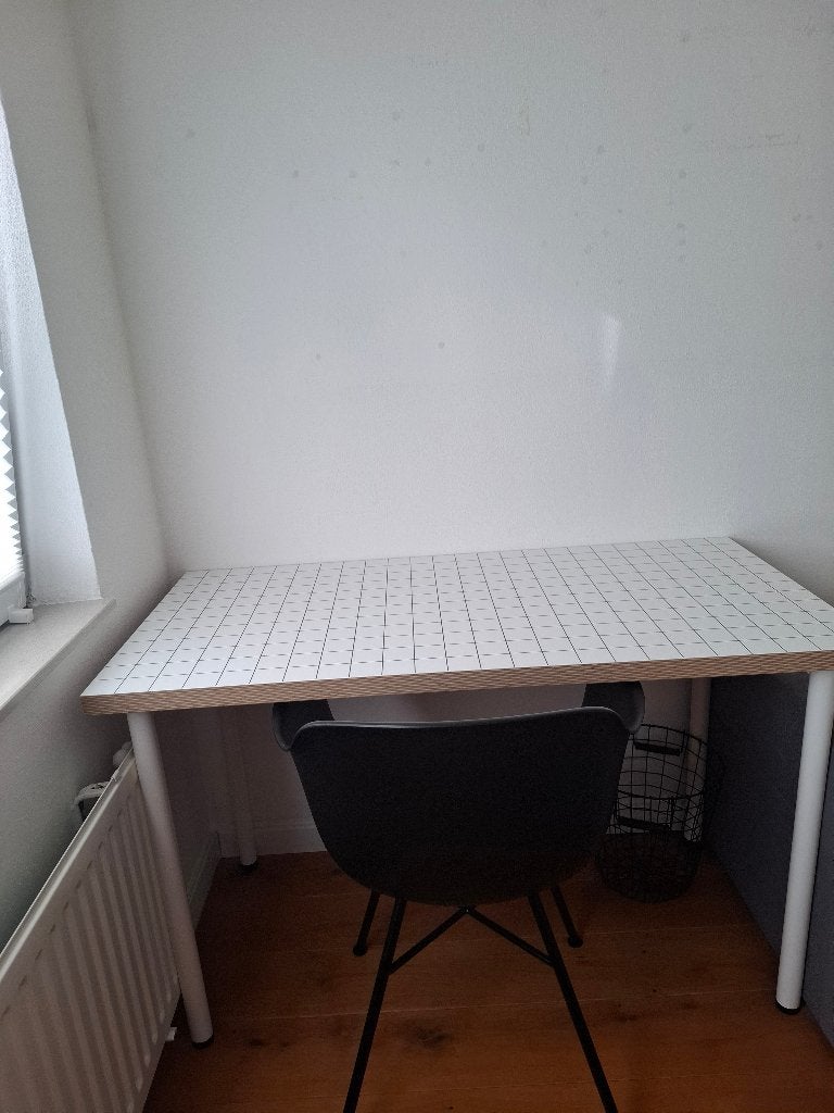Bureau, Zwart, 120 cm, Hout, Schoolbureau