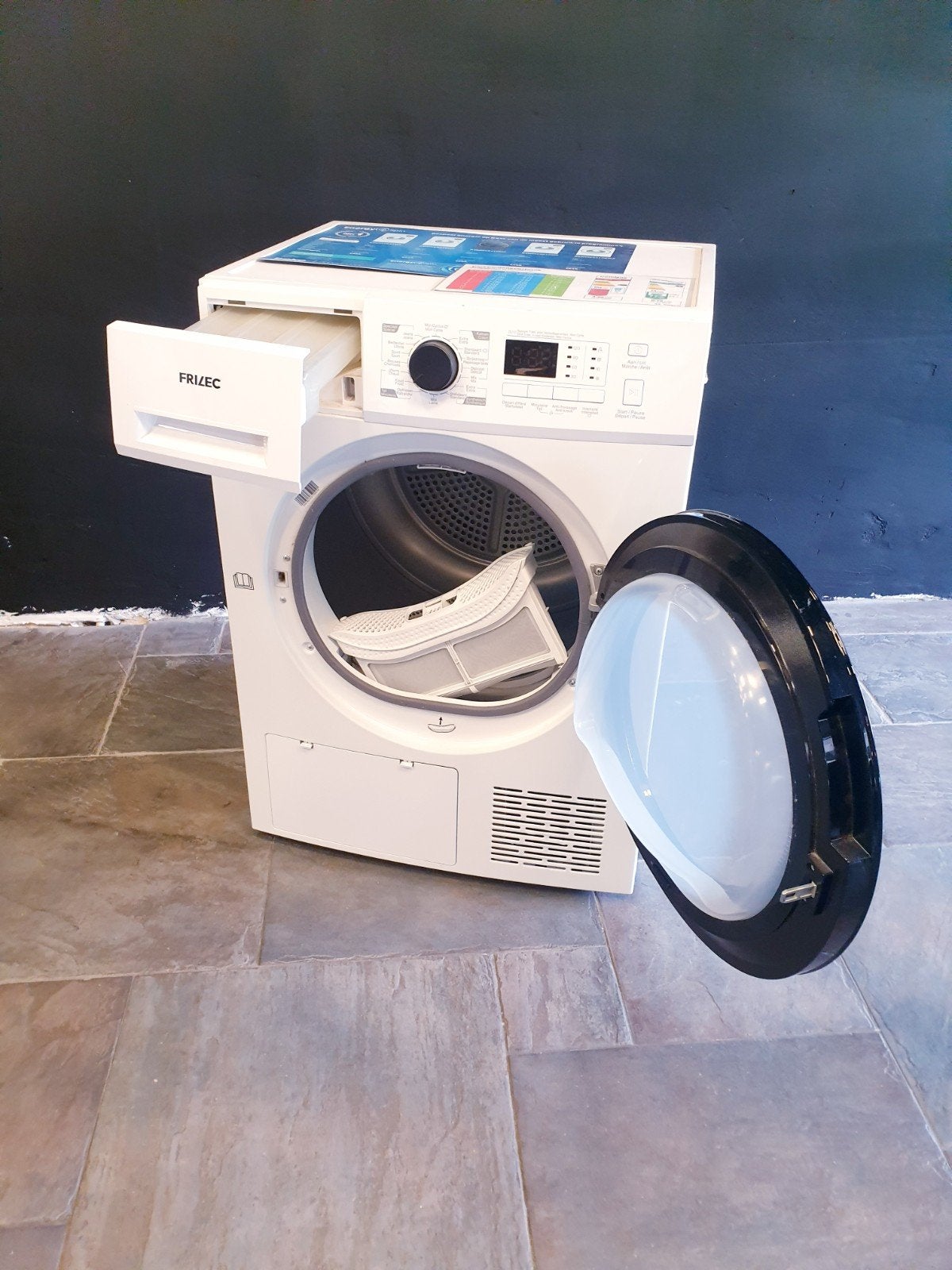Warmtepompdroger 8KG Frilec getest + 6mnd garantie, Witgoed en Apparatuur, Ophalen, Overige typen, 8 tot 10 kg, Zo goed als nieuw