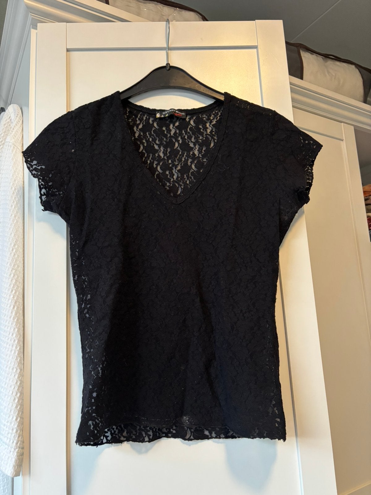 Top zwart S, Kleding | Dames, Tops, Zwart, Ophalen of Verzenden, Korte mouw, Maat 36 (S)