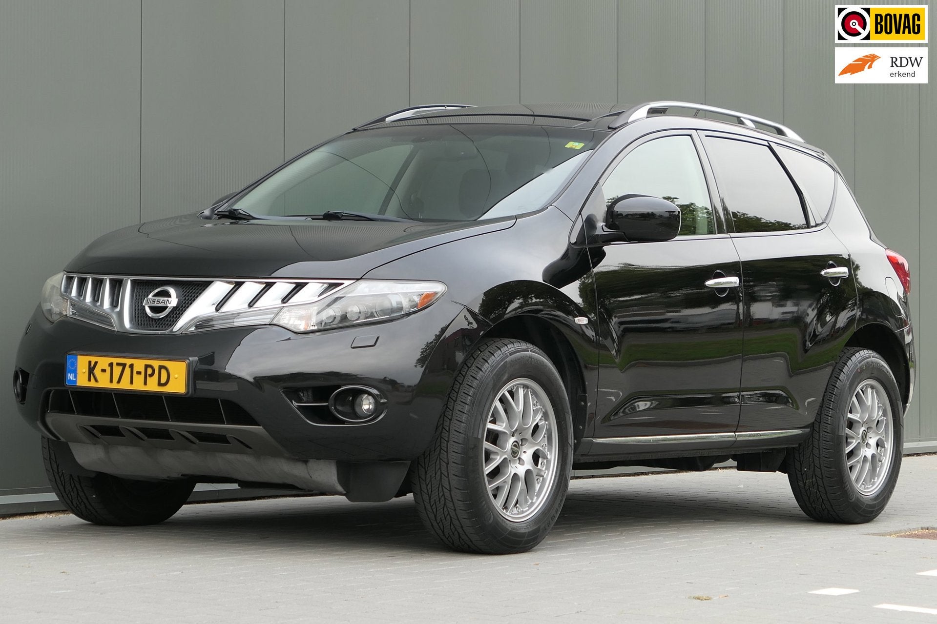 Nissan Murano 3.5 V6 256pk Panorama BOSE Leder Navi Cruise C, Auto's, Automaat, Gebruikt, Zwart, Xenon verlichting