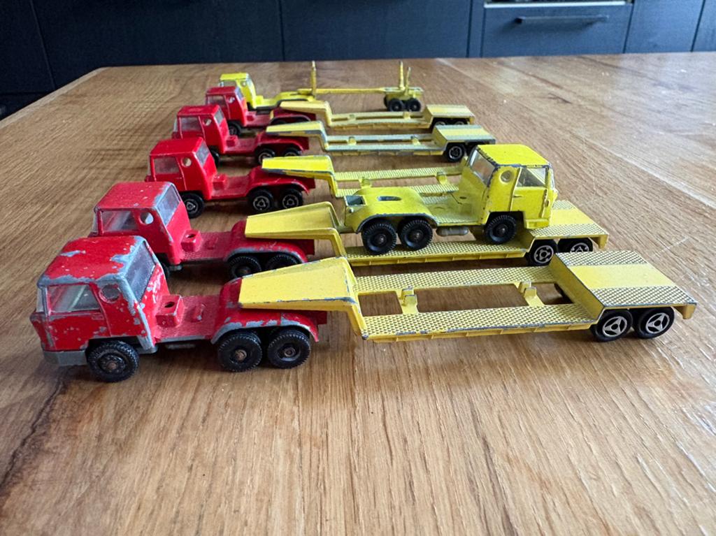 Partij Majorette 1/100 No. 361 Berliet vrachtwagen oplegger, Hobby en Vrije tijd, Ophalen of Verzenden, Gebruikt, Truck, Overige merken