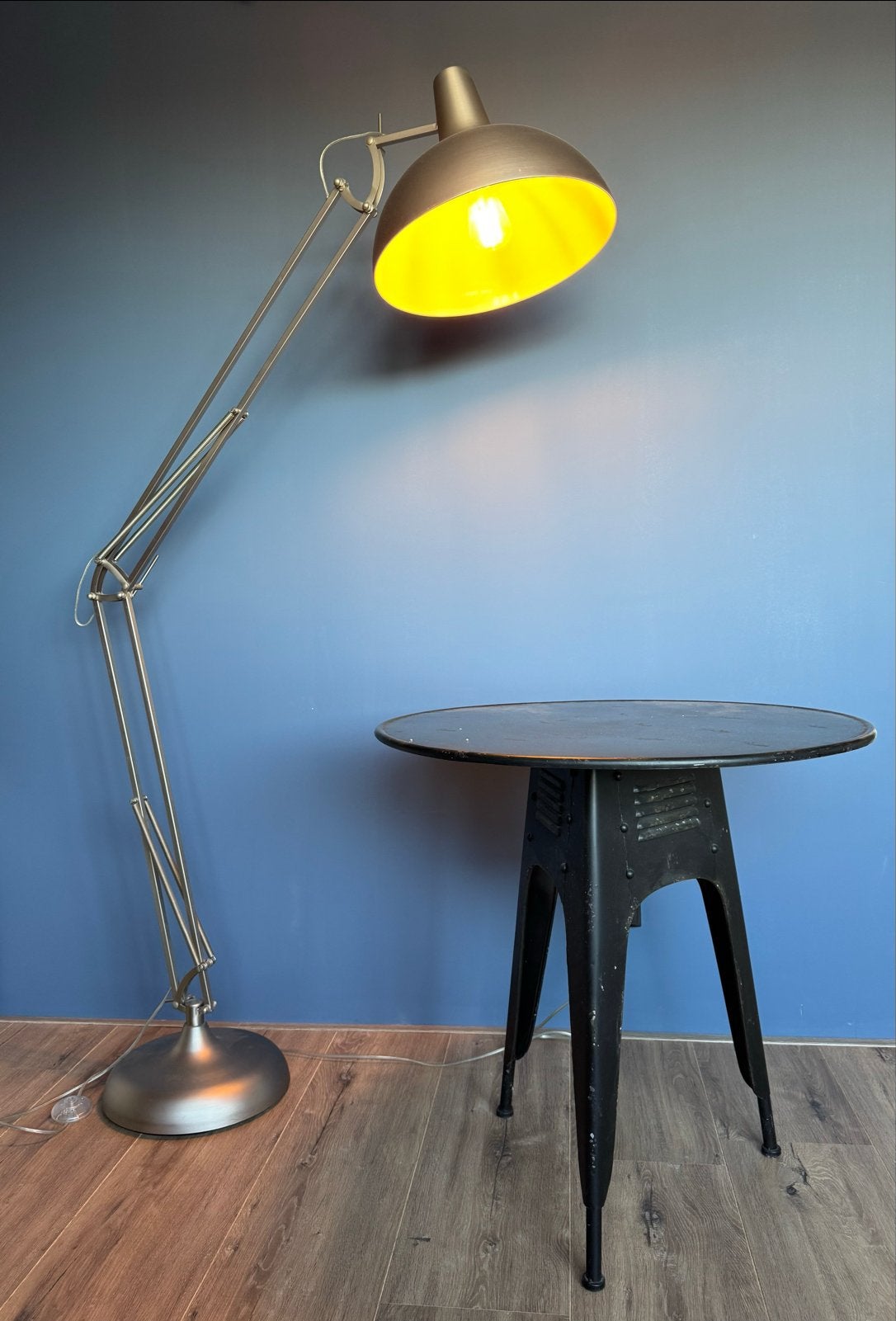 Braxton Home Collection bijzettafel, zwart metaal, 45 tot 60 cm, Gebruikt, Metaal of Aluminium, Rond