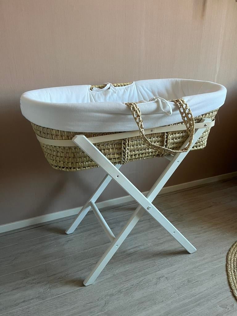 Babywieg mozes mand Funnababy met standaard zgan wieg, Ophalen, Zo goed als nieuw, Wieg