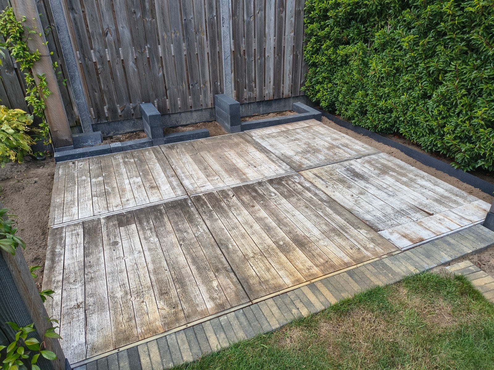 Steenschotten voor terras of andere toepassingen, Tuin en Terras, Terrasdelen en Vlonders, Ophalen, Gebruikt, Hout