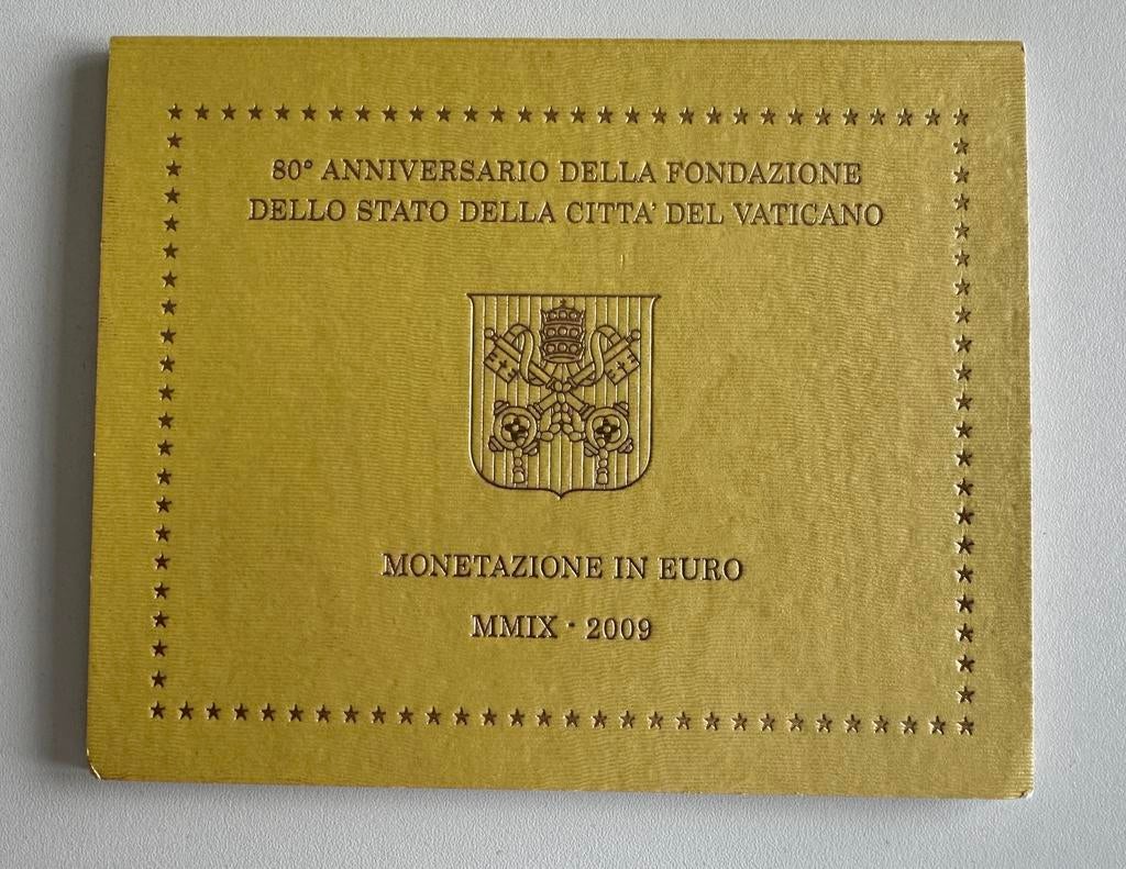 Vaticaan BU Jaarset 2009 (1 eurocent tot en met 2euro), Ophalen of Verzenden, Vaticaanstad, Overige waardes, Setje