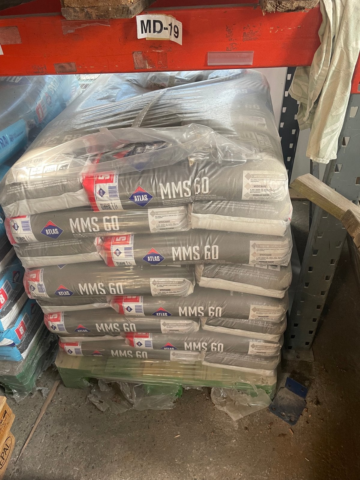 Pallet Atlas MMS60 hybride dekvloer egaline 20-60mm, Ophalen, Nieuw, Overige materialen, Overige typen