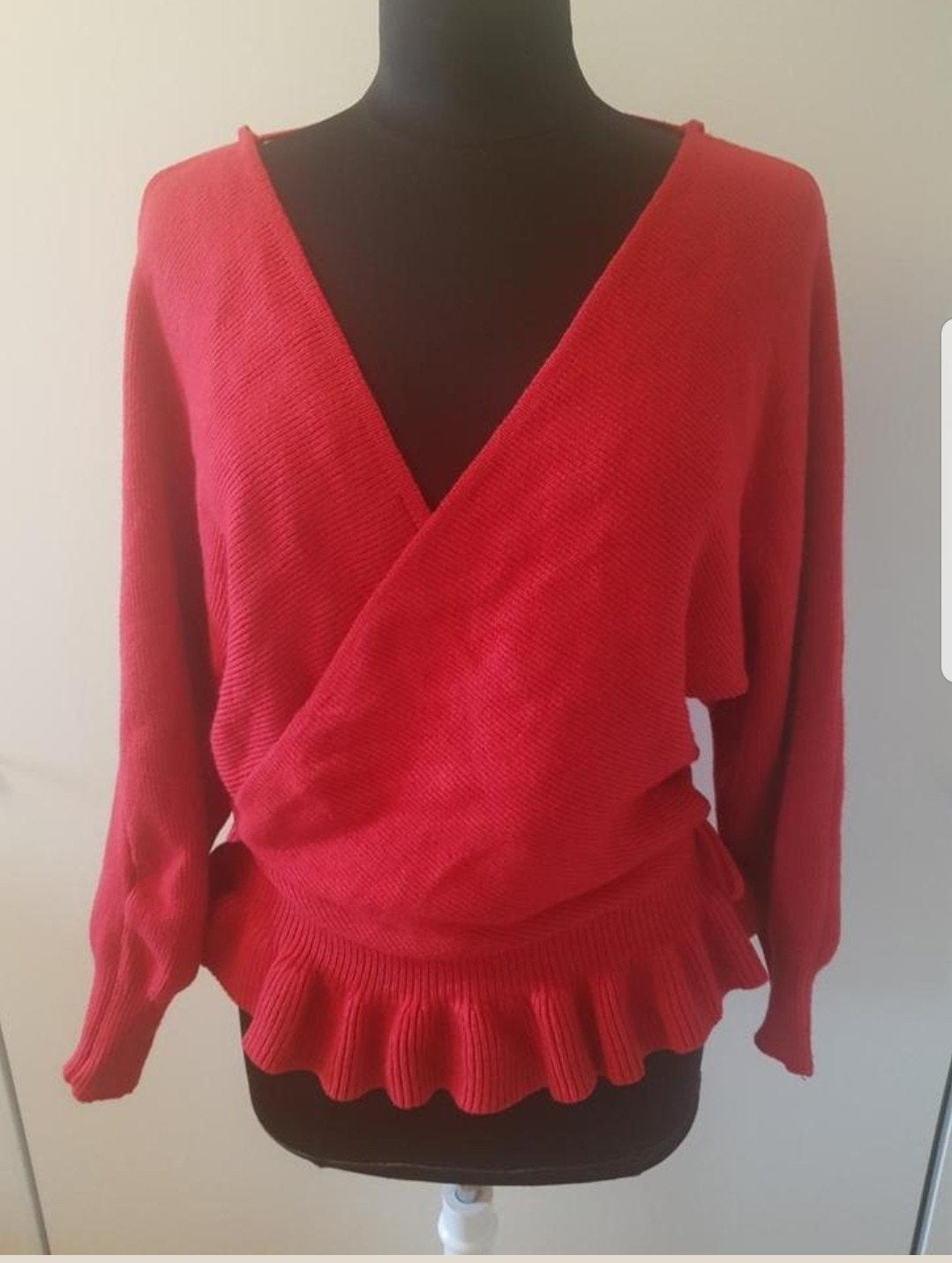 Rode trui Bodyflirt met diepe V-hals en open rug –maat 40/42, Bodyflirt, Ophalen of Verzenden, Rood