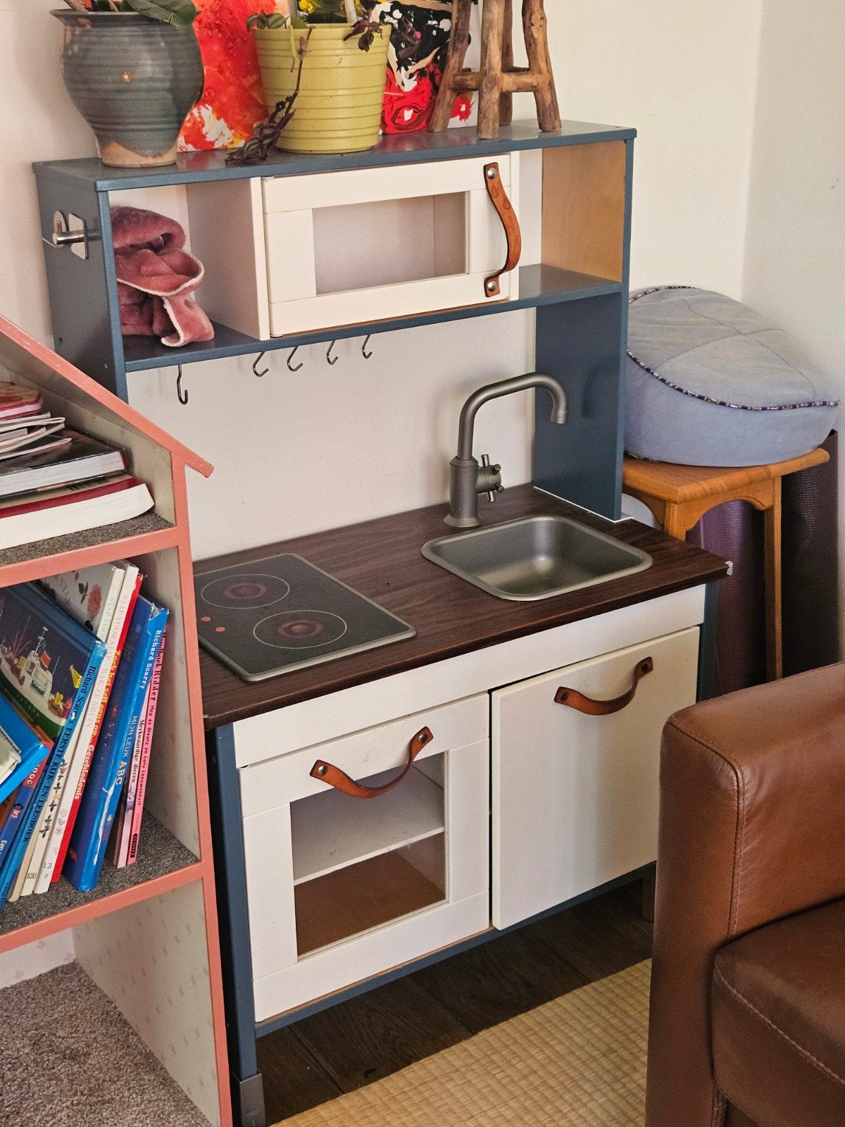 Ikea Speelkeuken met eigen kleuren en accessoires, Ophalen, Gebruikt, Hout, Speelkeuken