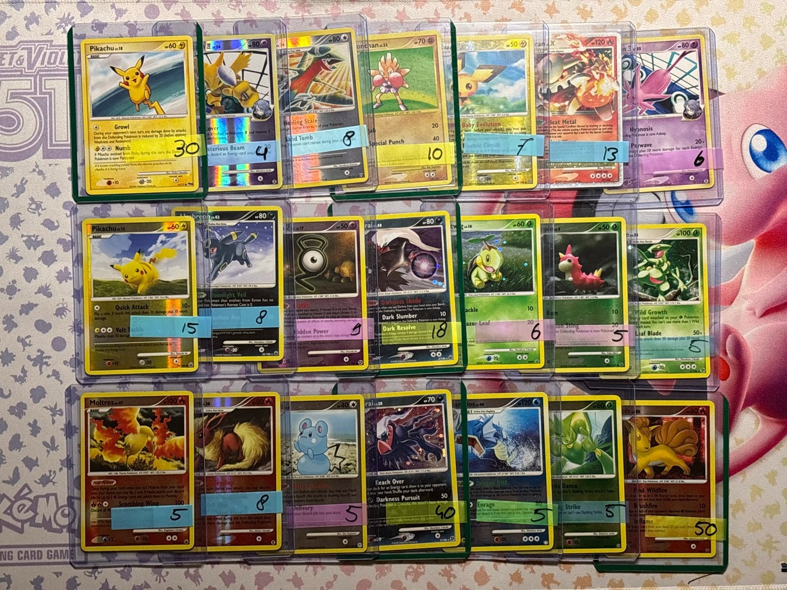 Pokémon Kaarten Collectie - Diamond and pearl, platinum, Ophalen of Verzenden, Gebruikt, Meerdere kaarten, Foil