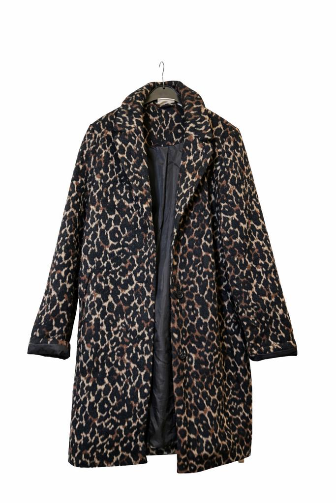 Tijgerprint damesjas – Trend One – M – Statement coat, Verzenden, Zo goed als nieuw, Maat 38/40 (M), Bruin